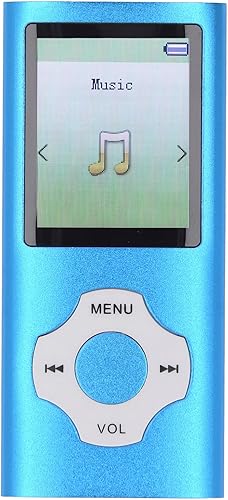 Reproductor de MP3 de 16 GB, Bluetooth 5.0 Shuffle Reproductor MP4 de un solo bucle, reproductor de música de sonido HiFi portátil con altavoz HD