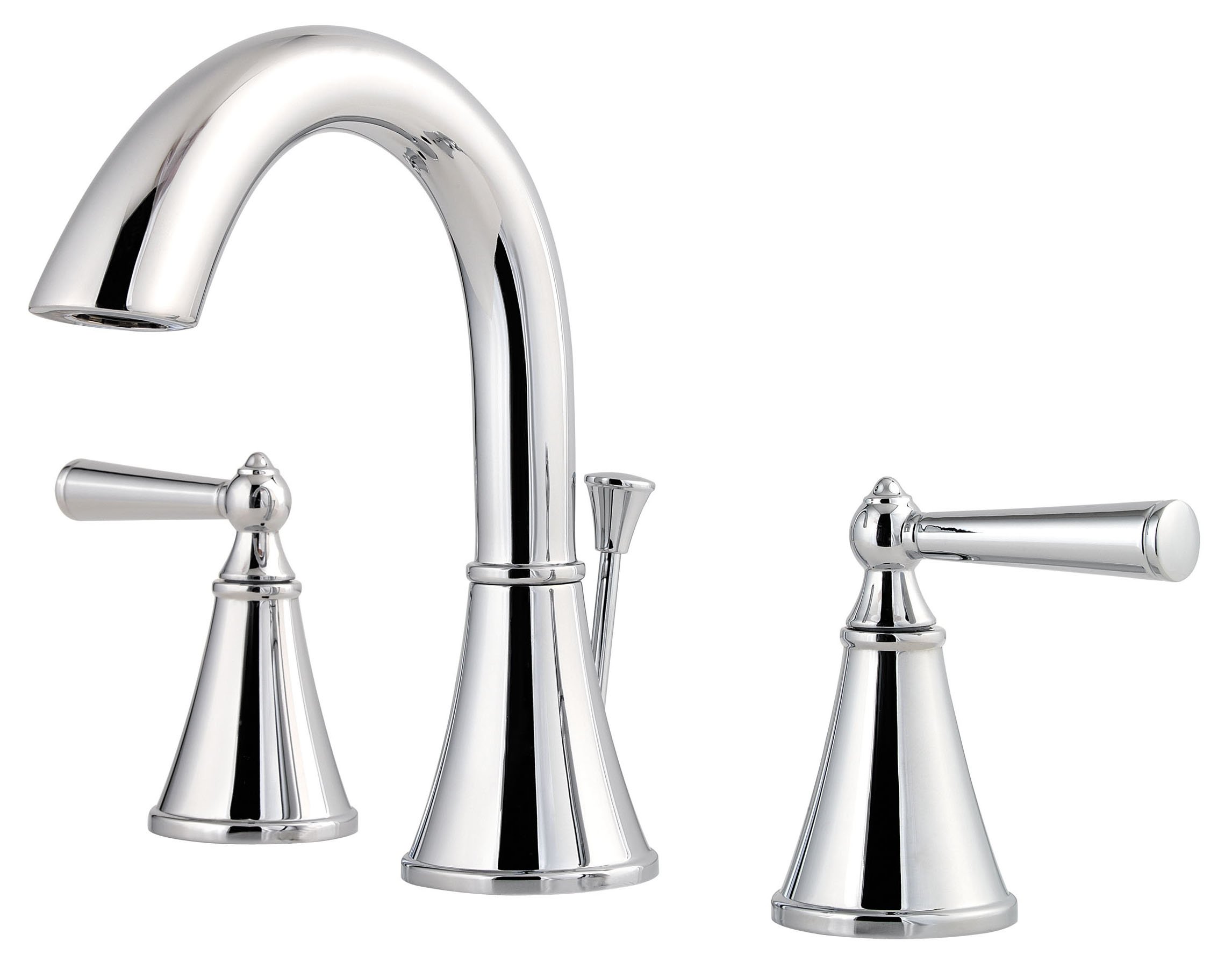 PFISTER LG49-GL0C Saxton-Grifo de baño con 2 manijas de 8 cm, Cromado, 1,2 gpm, Cromo Pulido
