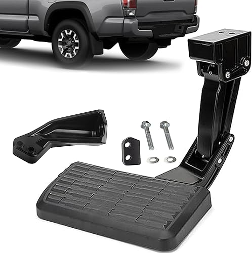 ASOPARTS Escalón de Cama Trasera Puerta Trasera Compatible con Toyota Tacoma 2012 2013 2014 2015 2016 2017 2018 2019 2020 2021 2022 2023 Escalón de