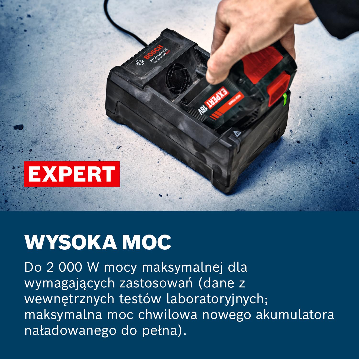 Bosch EXPERT 18V System Wysokoprądowy akumulator EXBA18V-55