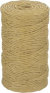 Amazon.com: MECCANIXITY Brown Raffia Ribbon,98 Yard Natural Raffia ...