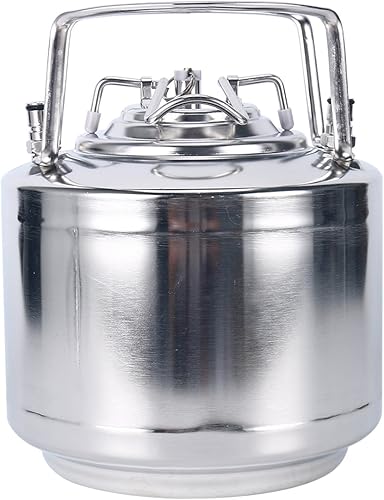 Miniatura 9 de YaeBrew Sistema de barril de bloqueo de bola de acero inoxidable de 1.6 galones para pequeños lotes de cerveza casera con mango de correa (6L)