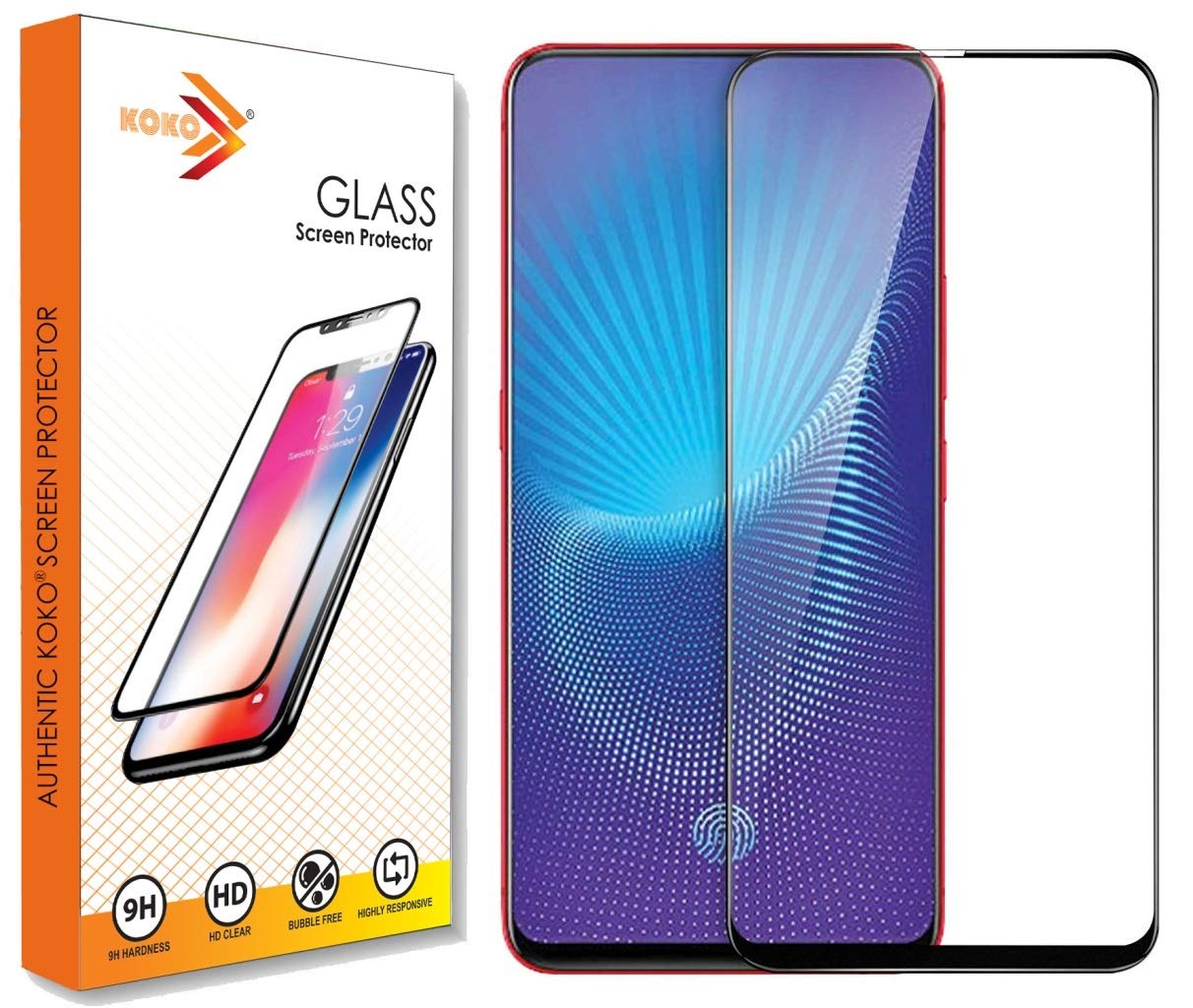 KOKO Tempered Glass for Vivo V15 Pro (Black) Edge to Edge Full Screen Coverage with easy installation kit (B07QBNSZXH) Amazon Price History, Amazon Price Tracker