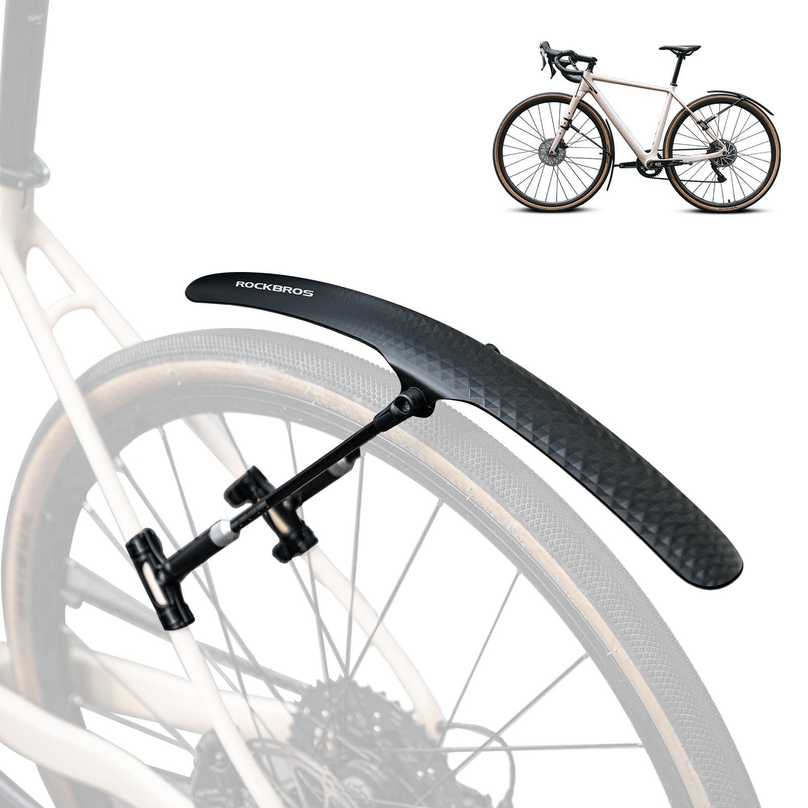 Amazon.co.jp: ROCKBROS 自転車 泥除け ロードバイク フェンダー 700c