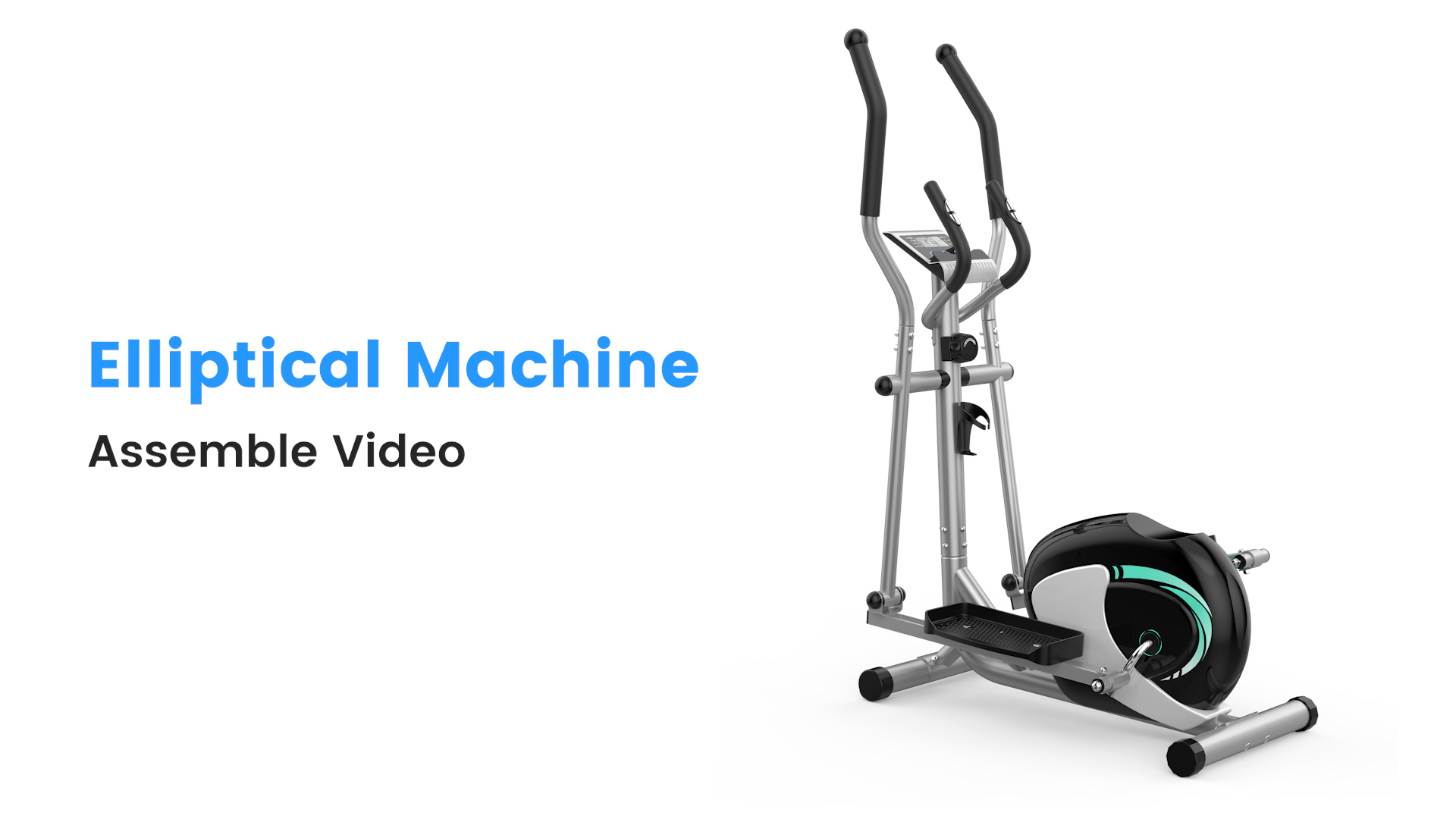 Ellittica THERUN Da Casa | 8 Livelli Resistenza, Display LCD, Silenziosa - Capacità 120kg, Ideale Per Allenamento Cardio - Foto 5