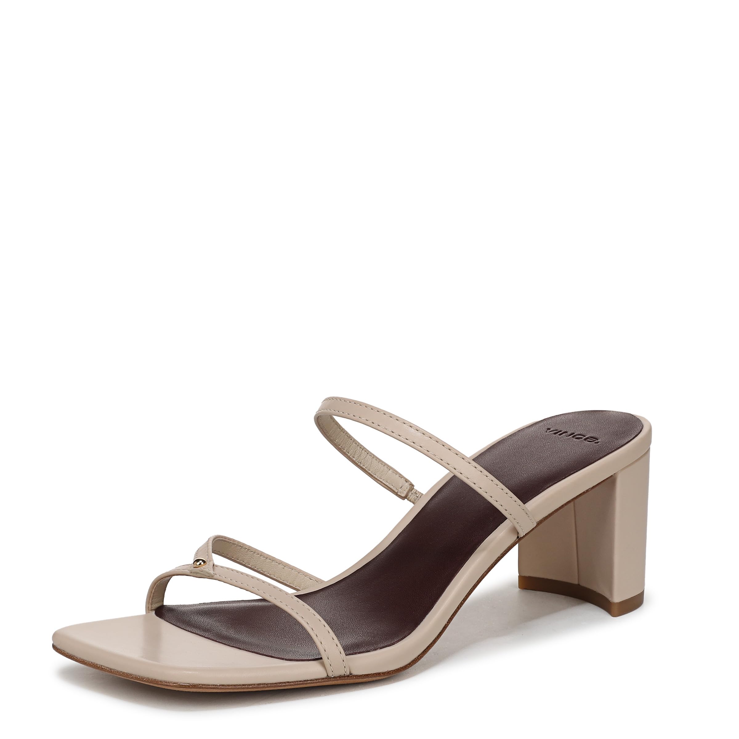 Sandales Vince Ona cuir beige chaussure talon femme taille 35 - 8
