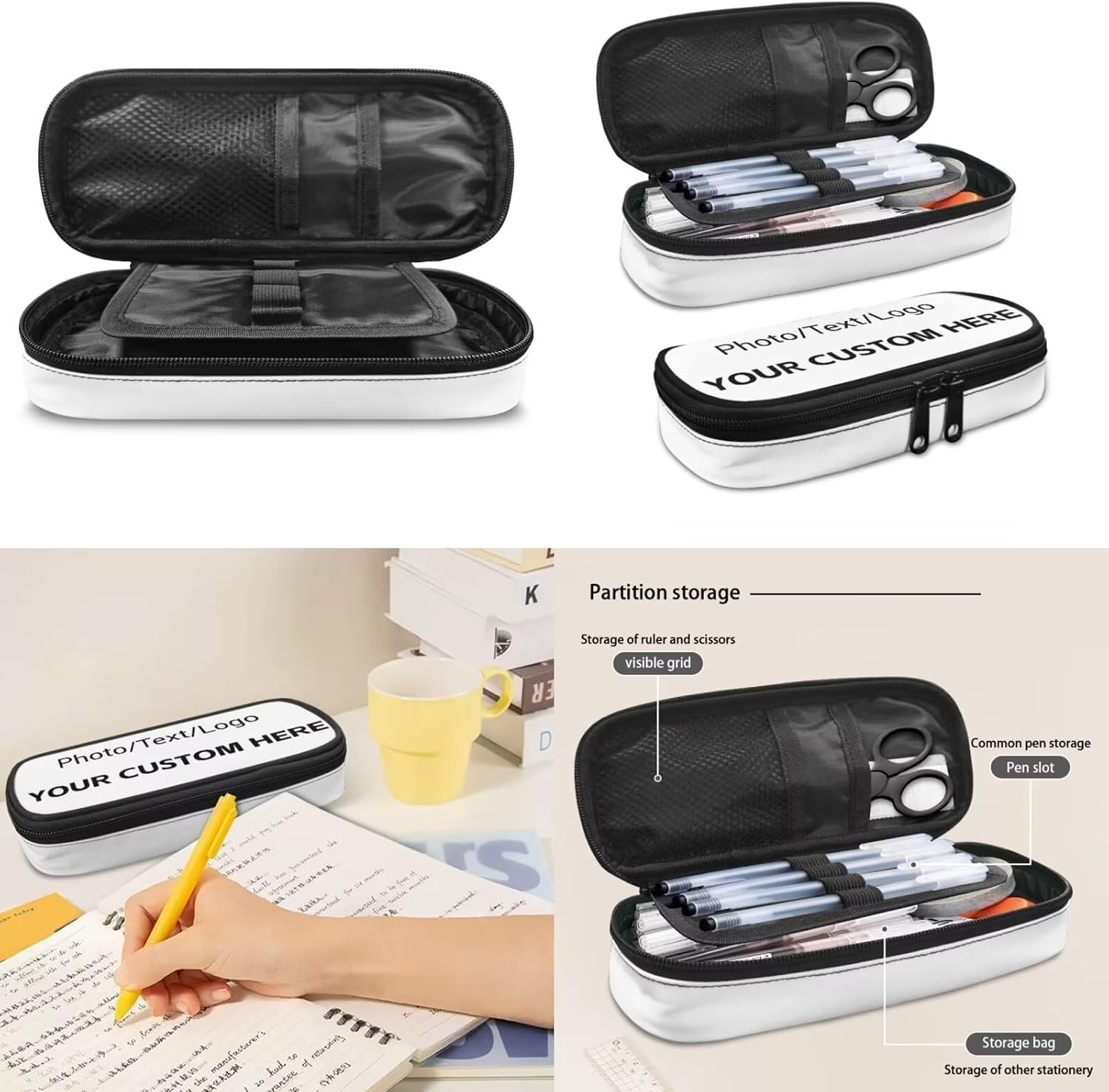 Biyejit Custom 3 in 1 Set Kids School Backpacks Set with Lunch Container Box Pencil Case Primary School Daypack Boys Girls Bookbag Schoolbag