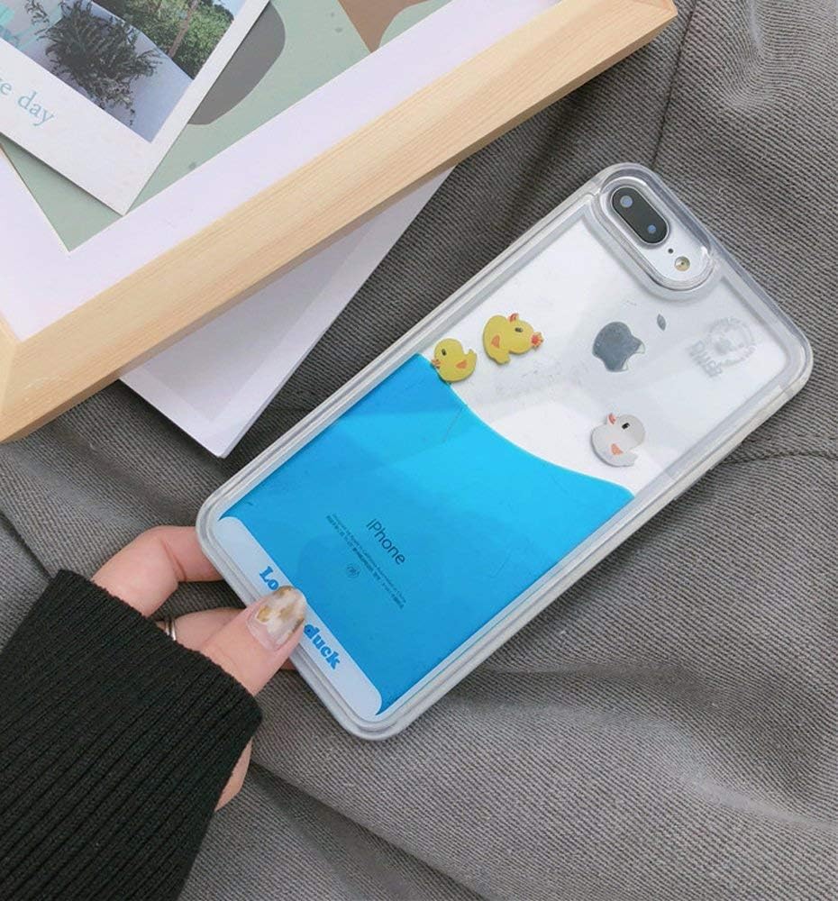 UnnFiko Liquid Case Compatible with iPhone 16 Pro Max, 3D Cool Quicksand Flowing Floating Bling Glitter Sparkle Soft Case for Girls Women (Three Ducks, iPhone 16 Pro Max) - Image 4