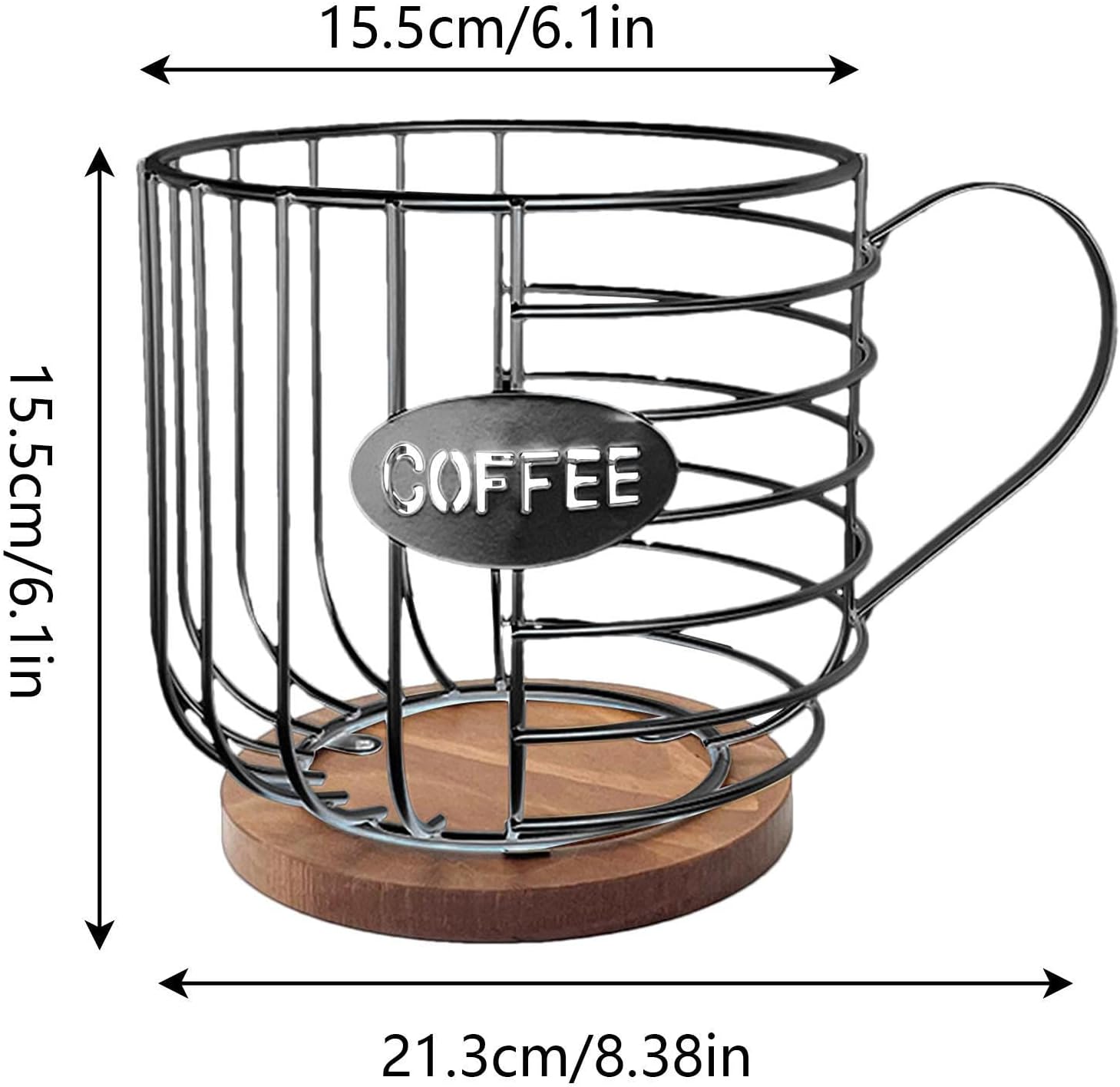 Coffee Creamer Container,Sturdy Large Capacity Coffee Pod Holders for Counter - Cup Holder for Commercial Places, Cafe Bar, Bookstore or Home Use