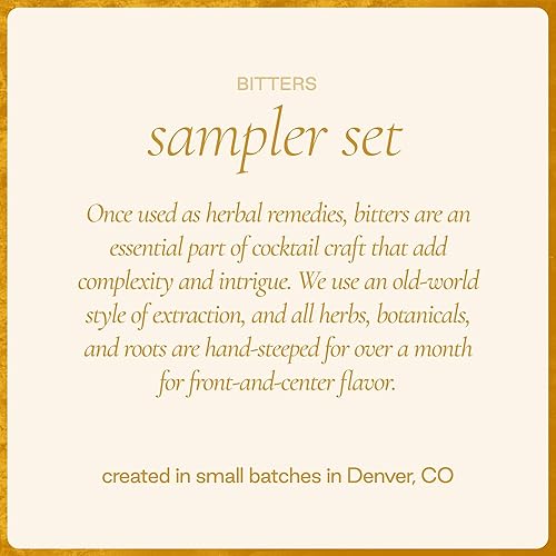 Miniatura 7 de Strongwater Juego de muestras de amargos de cóctel, juego de amargos de cóctel para 32 cócteles, juego de regalo amargo con cereza, aromático, nogal