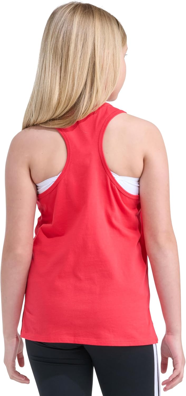 adidas Girls' Sleeveless Racer Back Tank