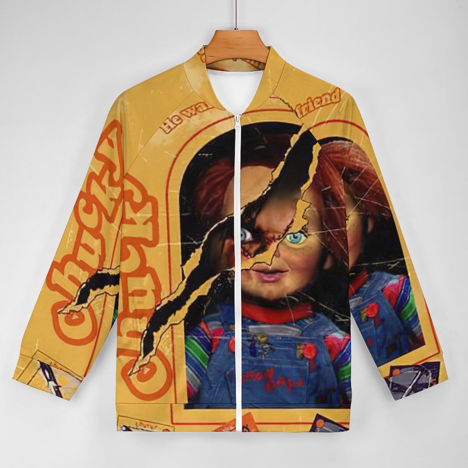 チャイルドプレイ　ジャケット Amazon.co.jp: ャッキー チャイルドプレイ ホラー映画 メンズ