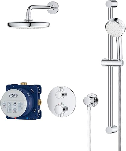 Miniatura 2 de GROHE 34745000 Grohtherm Cube - Juego de ducha con Tempesta 210, cromado Starlight
