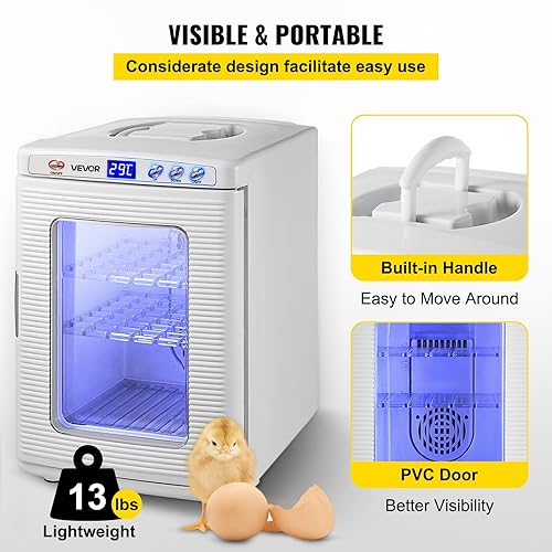 Miniatura 14 de Happybuy – Incubadora de reptiles de 845.34 fl oz (25 L), incubadora para laboratorio científico, con enfriamiento y calefacción 41 - 140 °F