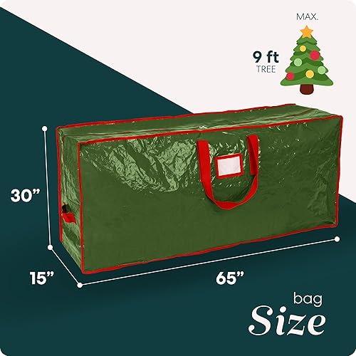 Miniatura 51 de Bolsa de almacenamiento para árbol artificial de Navidad, de gran capacidad Rojo