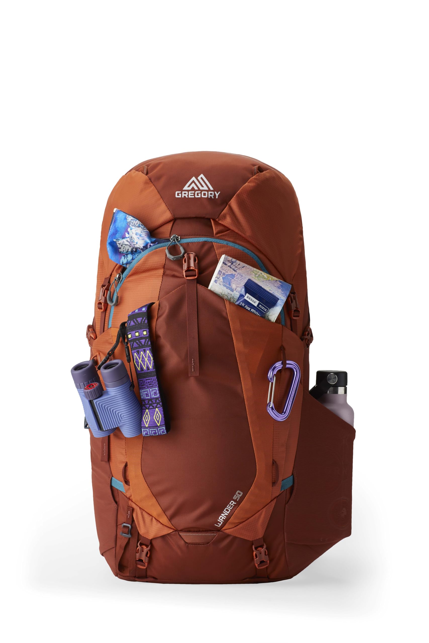 Gregory Wander 50 - plecak, 71 cm, 50 l, 1,45 kg, czerwony (Redrock), Czerwony (Redrock), 71H x 36W x 29D cm, Casual