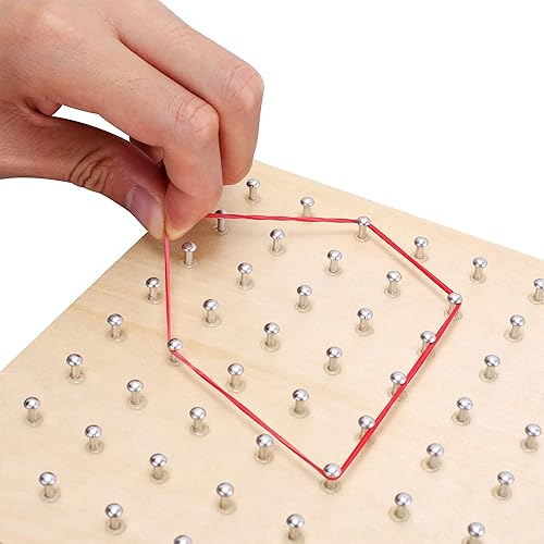 Miniatura 5 de Mikabili Montessori - Bloque de matriz de material manipulativo matemático de madera juguete educativo gráfico para niños con diseño de rompecabezas