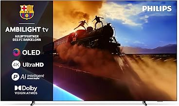 Philips Ambilight 65OLED760 4K OLED Smart TV - 65 Inch Display with P5 AI Perfect Picture Engine Ultra HD, Titan OS, Dolby Vision and Atmos Sound - Works with Alexa and Google Voice Assistant
