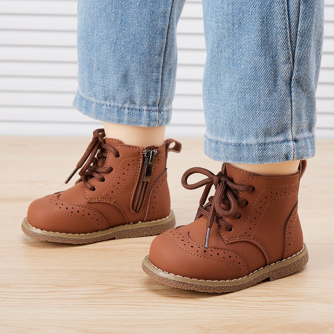 BMCiTYBM Baby Boys Girls Boots Infant Shoes First Walking Booties for All Seasons for 6 9 12 15 18 24 Months