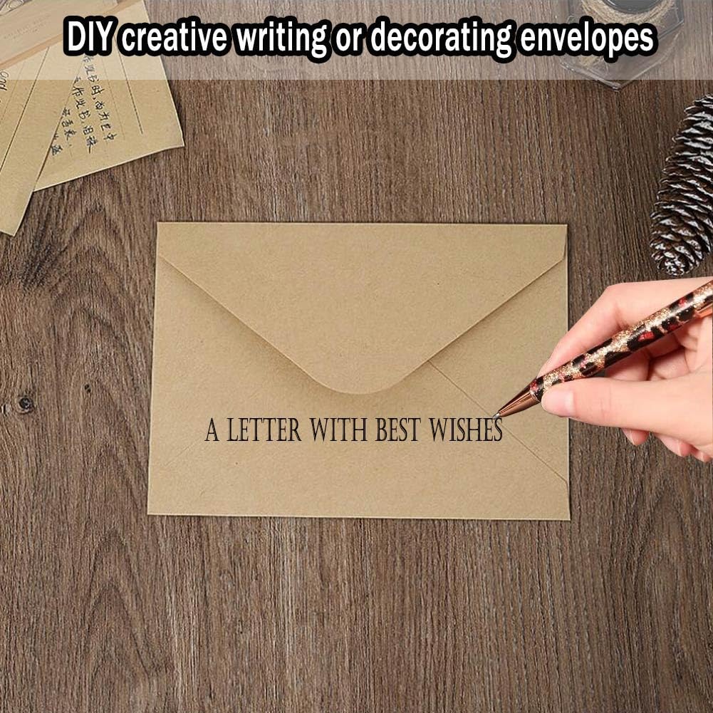 Brown Kraft Paper Invitation Envelopes Kraft Paper Flat Card 3x4