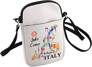 Lake Como Map Crossbody Bag Bellagio Travel Gift Lake Como Bellagio Italy Small Sling Bag Gift For Traveler