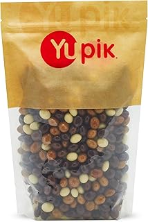 Yupik Triple Chocolate Espresso Coffee Beans, 2.2 lb (35.2 oz), Coffee Beans Covered in Milk Chocolate, White Chocolate & Dark Chocolate, Smooth & Crunchy, Sweet Snacks, Ideal for Topping & Baking