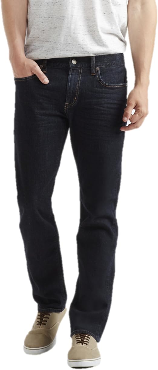 Aeropostale para hombre Slim Straight Dark Wash stretch Jeans, 28\