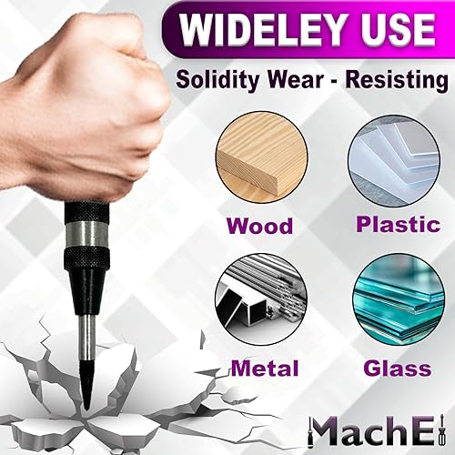 Miniatura 5 de MachEl Punzón central automático con punta de acero endurecido reemplazable (juego de ambos)