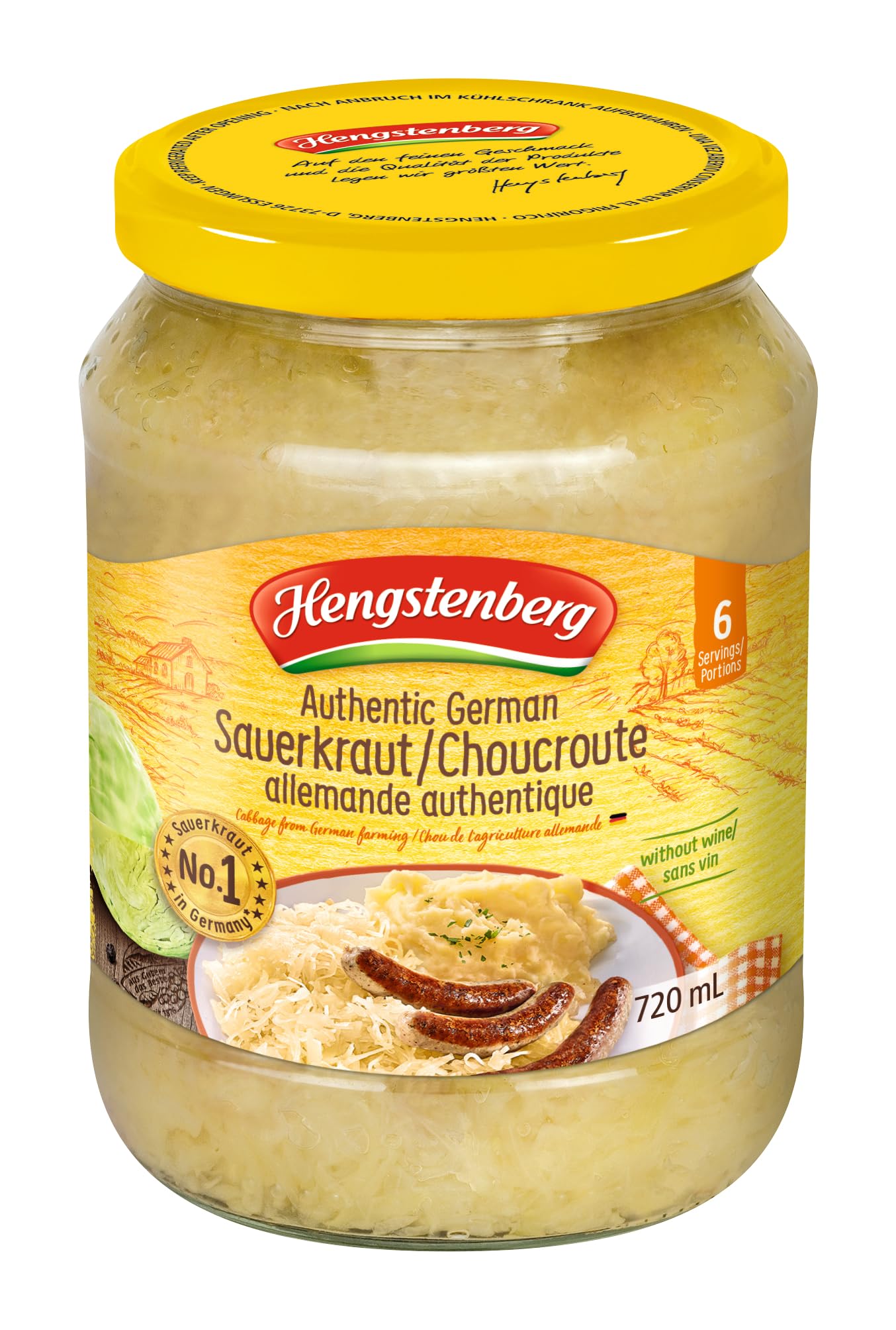 Hengstenberg Authentic German Sauerkraut
