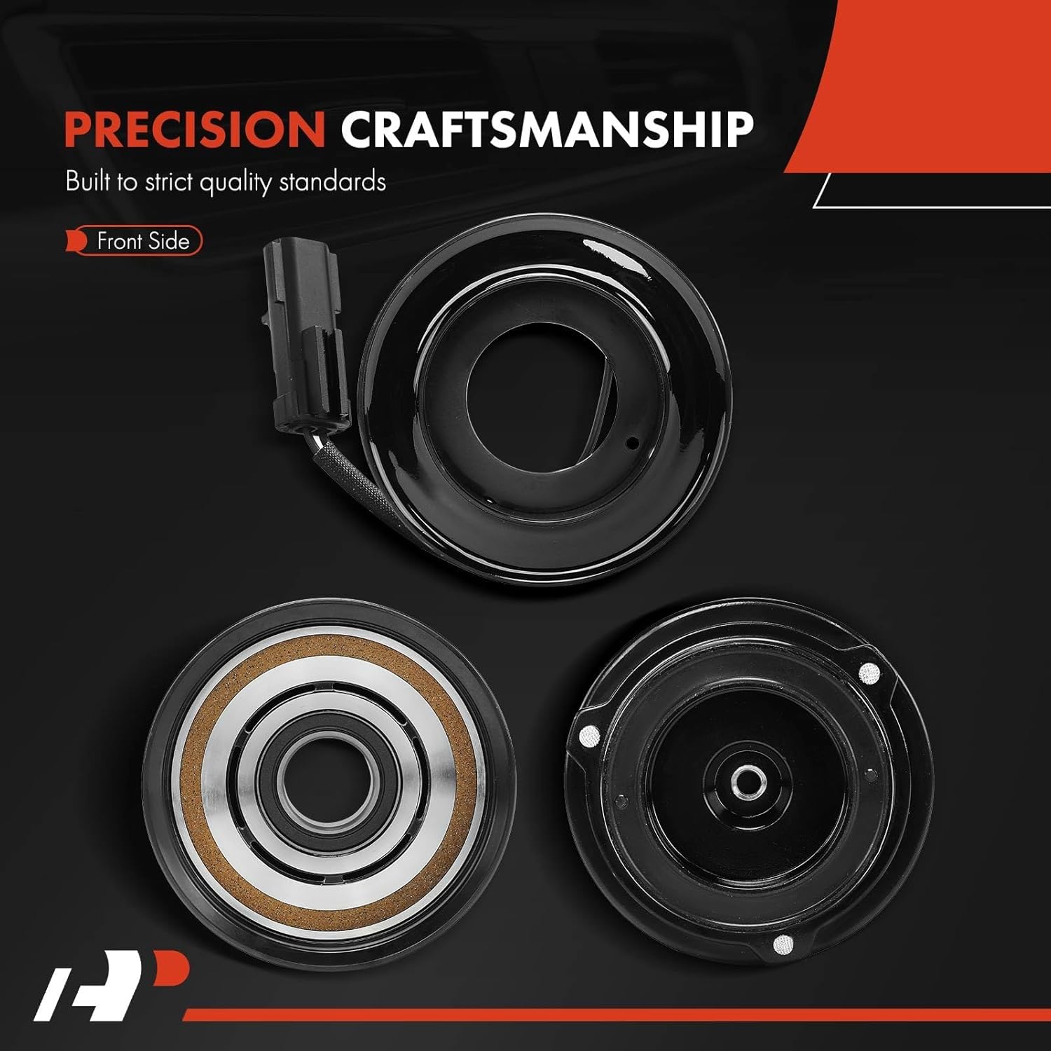 A-Premium Air Conditioner AC Compressor Clutch Kit Compatible with Jeep XK Series Commander 2006 2007 2008 2009, 5.7L