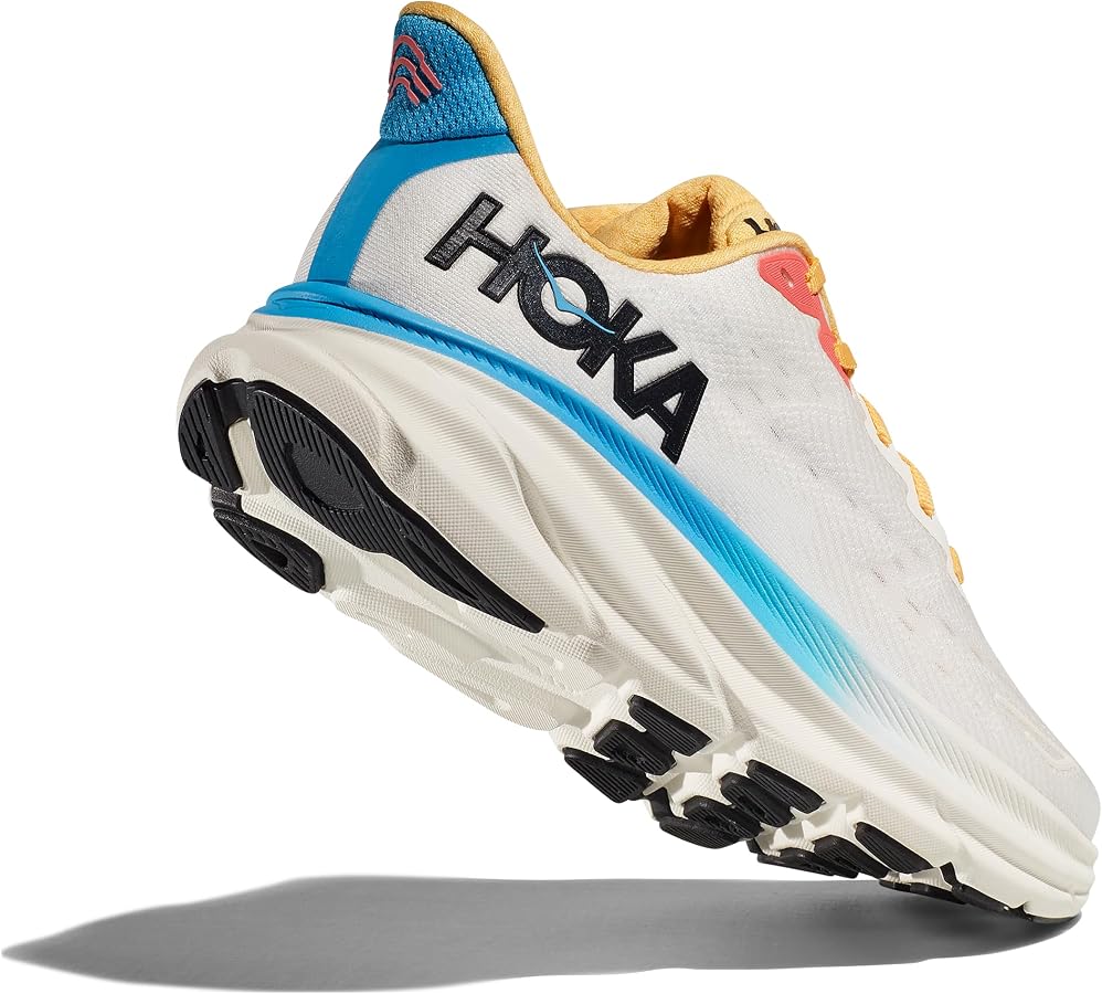 Amazon | HOKA クリフトン 9 ランニングシューズ Donna ホワイト