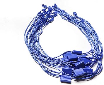 500 PCS 10.63inch Hang Tag String Snap Lock Pin Loop Tie Fasteners,Polyester String White Hanging String White String Hang Tag String