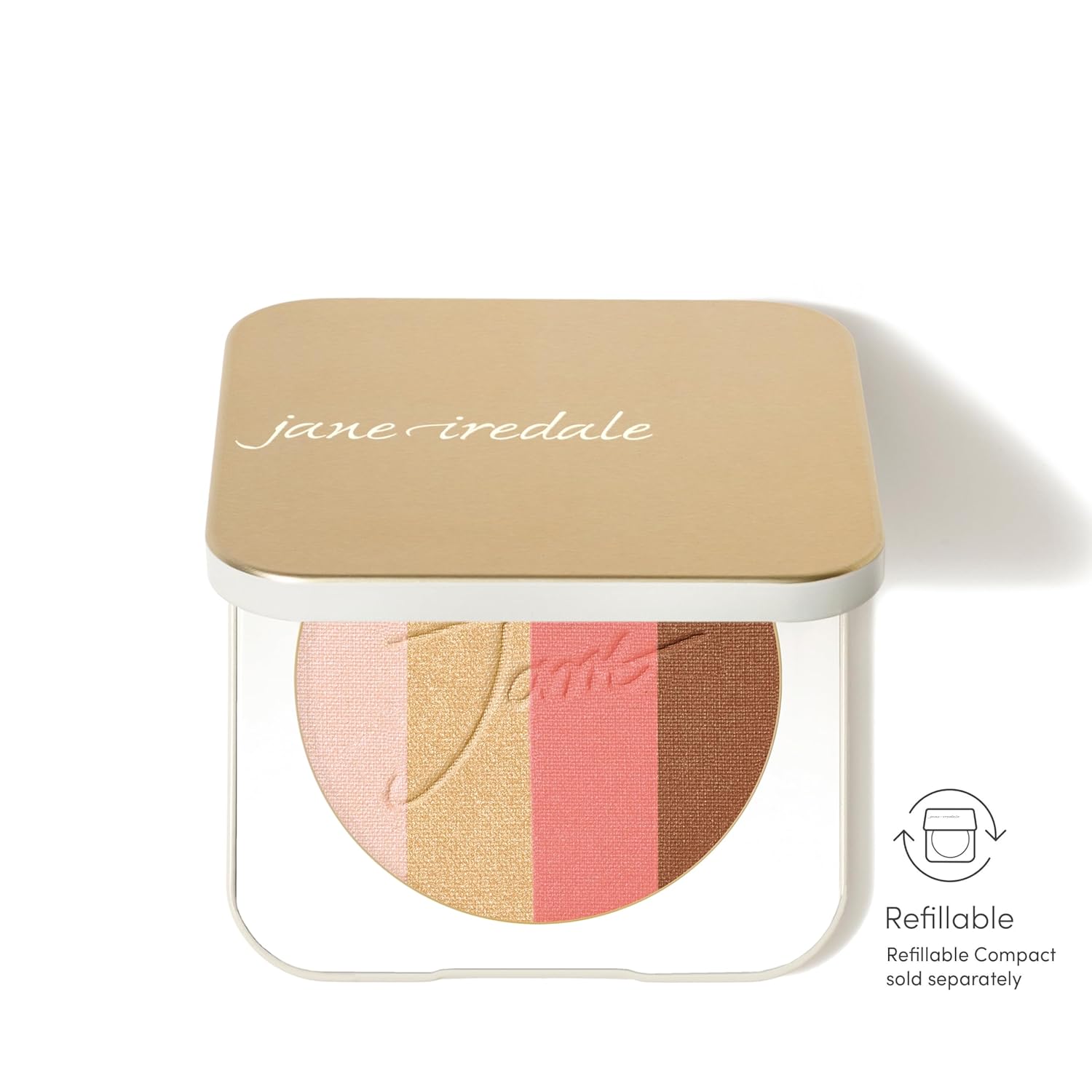 jane iredale PureBronze Shimmer Bronzer Refill, Multiuse Powder Complexion Enhancer with 4 Shades, Lightweight, Buildable, Breathable, Luminous Finish