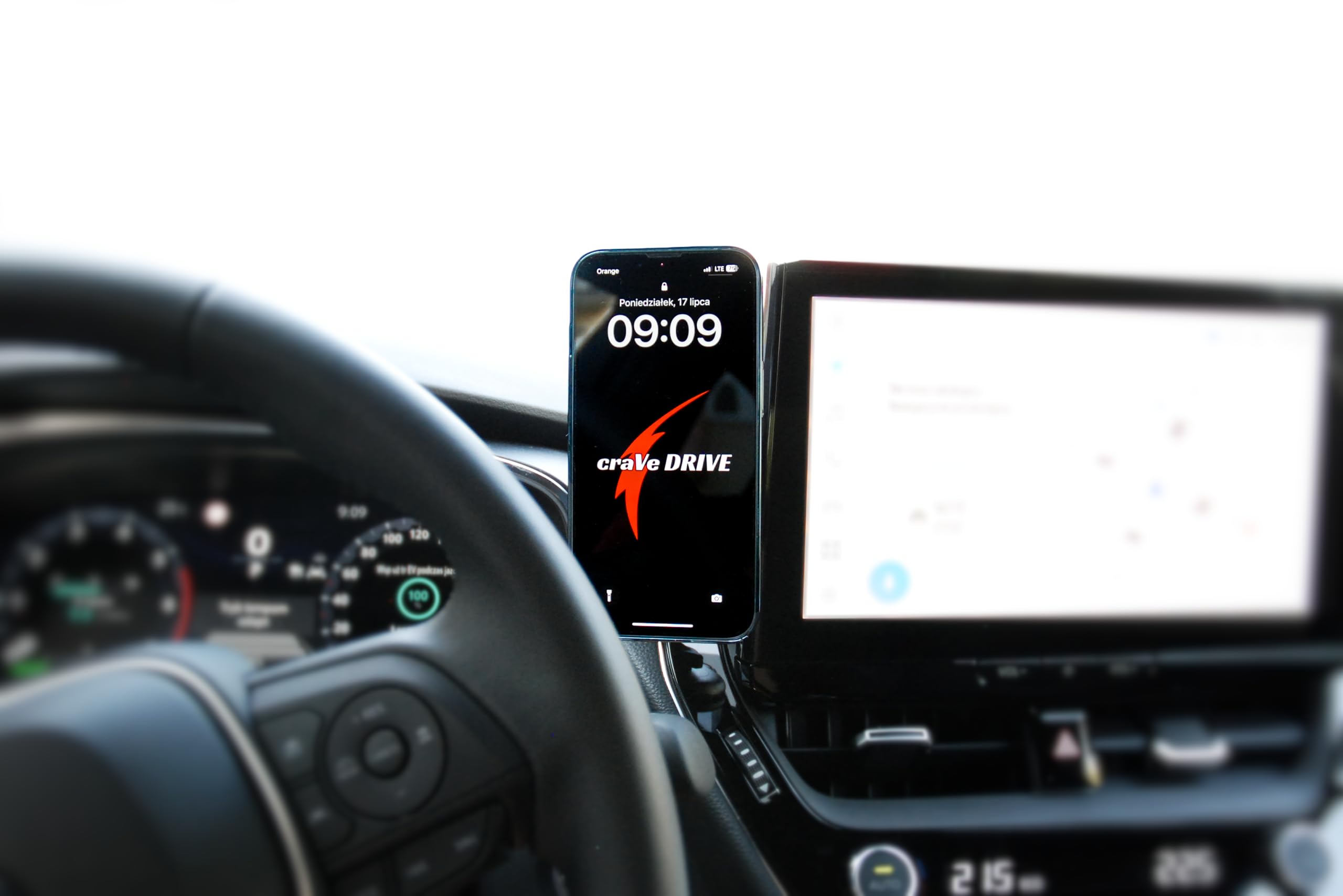 Porta Cellulare Magnetico per Toyota Corolla XII E21 2022+ Facelift I 360° Rotazione Wireless Quick Charge 15W I Supporto per Cellulare con Ricarica Wireless