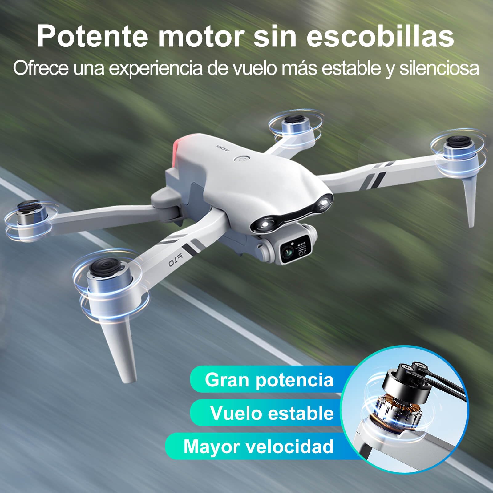 Jiakora Drones con cámara 1080p, Mini Dron FPV Plegable para Niños y Adulto | Drone para Principiantes, Doble Camara 2 Baterías, Motor sin escobilla, Altitud Retención, Juguete Helicopteros Teledirigidos