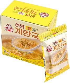 Otto-Gi Egg Drop Soup Mix - Anchovy Stock - Instant Freeze-Dried Soup Blocks - Ready in 1 Minute - Soft & Savory - Ideal for Travel/Hiking/Camping - Easy Preparation - Egg Flower Soup