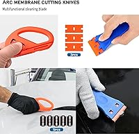 Vista 3 de JIURUN 36 piezas Kit de tinte para ventana de coche, herramienta de envoltura de vinilo, herramientas de espátula para tinte de ventana, kit