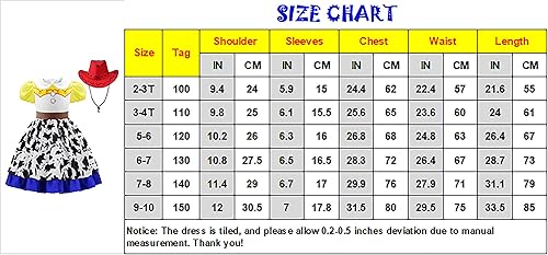 Miniatura 7 de Disfraz de vaquera para niñas, vestido de vaquera, disfraz de Jessie para fiesta de Halloween, disfraz de princesa con sombrero de vaquero rojo