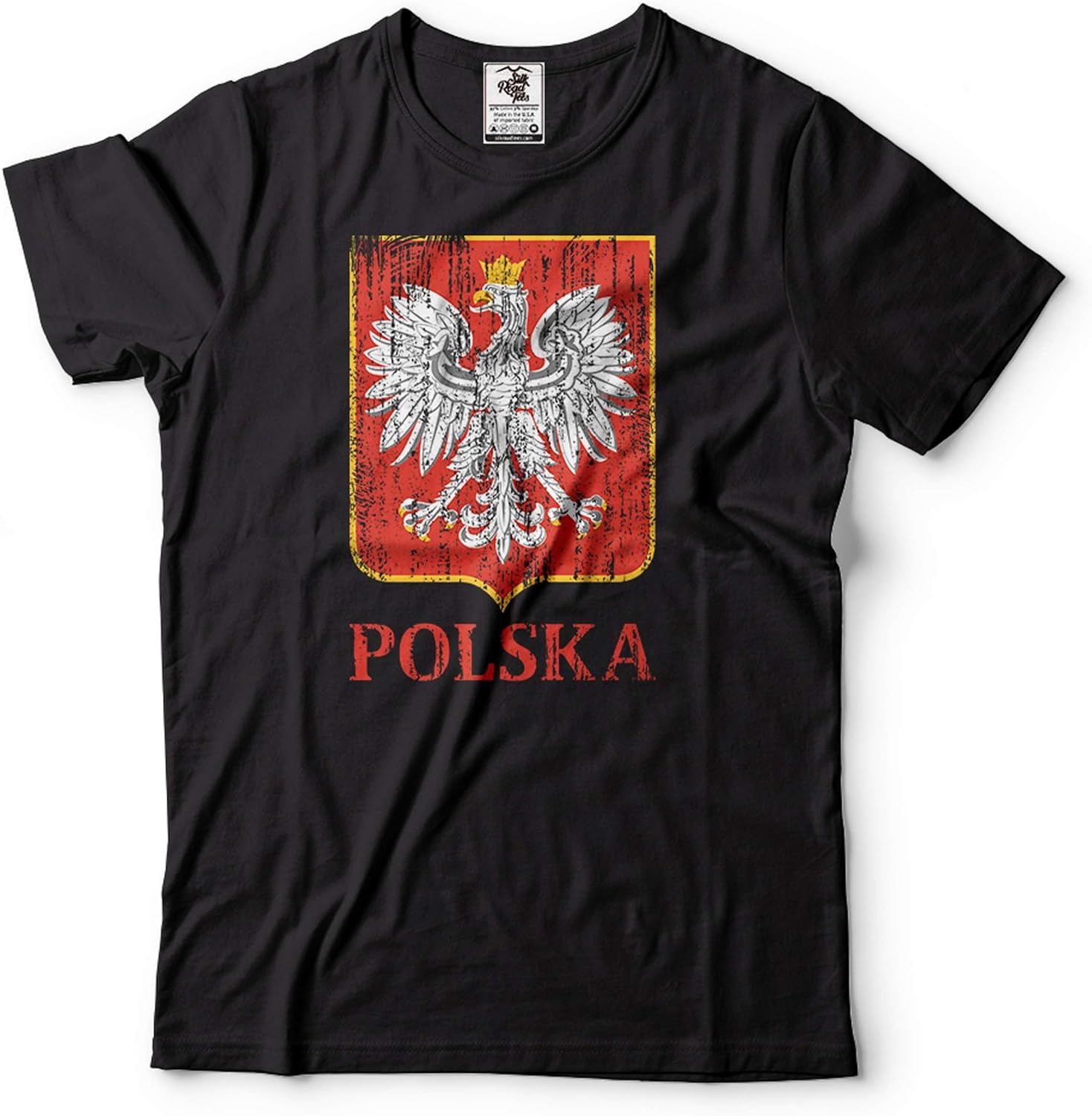 Polska Patriotic Shirt Poland Country Flag Logo National Shirt Poland Gifts Poland Unisex Shirt (XX-Large Grey) - Image 2