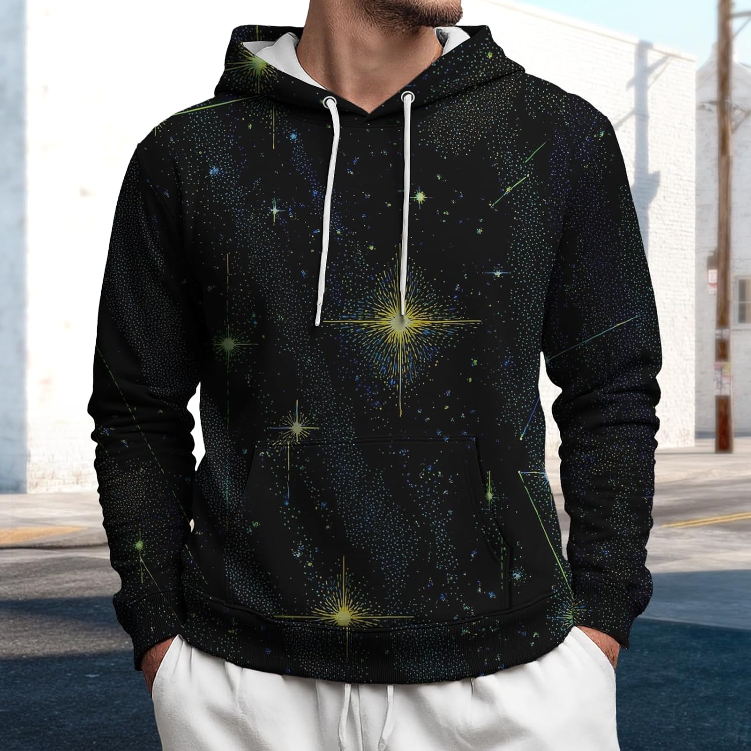 Graphic Sweatshirts For Men Soft And Comfy Long Sleeve Hoodies Pullover Street Western Fashion Outfits Plus Size - Image 2
