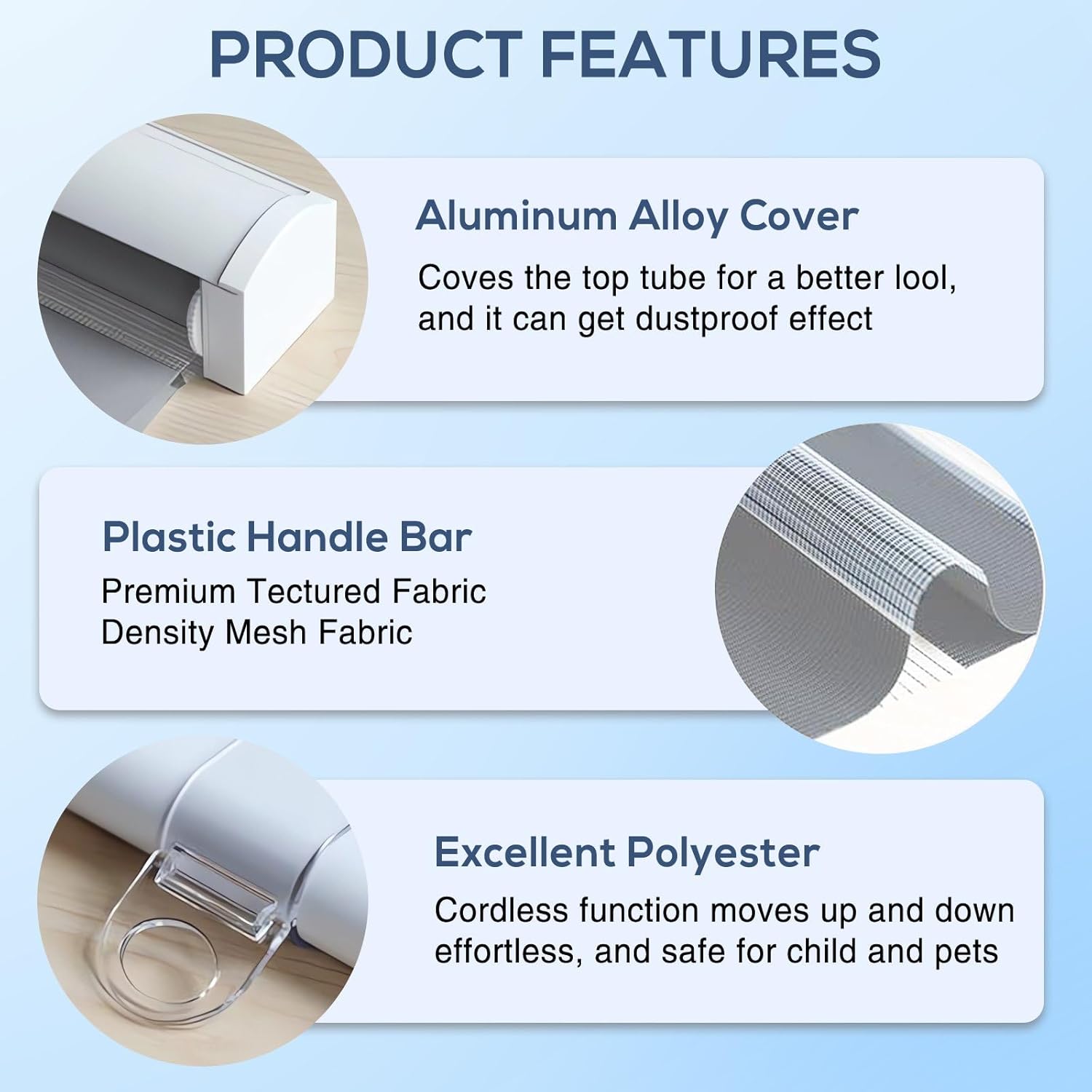 Cordless Zebra Blinds for Windows,Blackout Interior Zebra Blinds,Free-Stop Window Shades,Light Control,Privacy Protection,Window Blinds for Offices and Home,Custom Size,Grey,70" W × 44" H