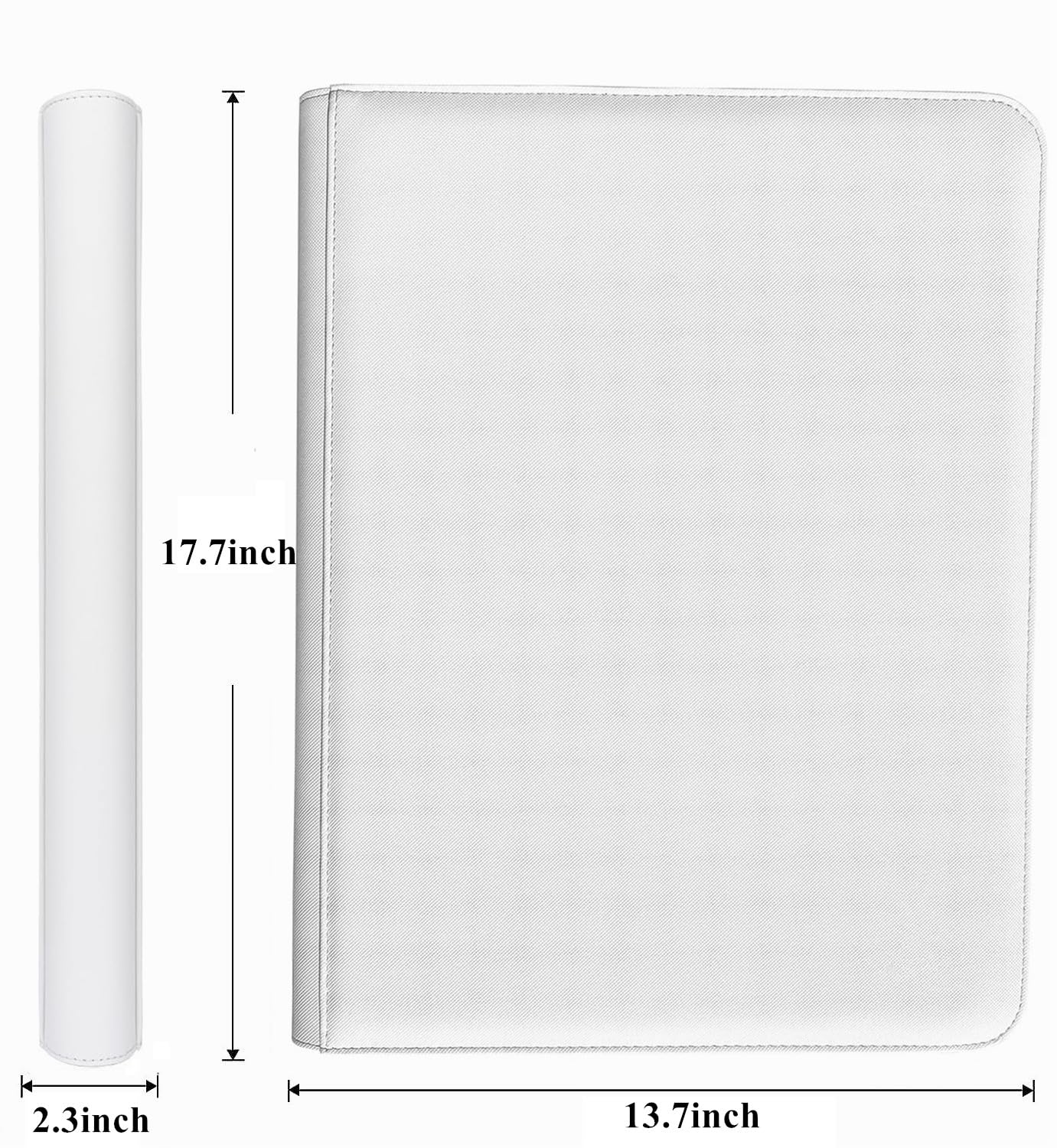 Carpeta de tarjetas de 9 bolsillos para soportes de tarjetas semirrígidos, álbum de tarjetas sin anillo con capacidad para 360 fundas duras, carpeta semirrígida con fundas para PSA, BGS y