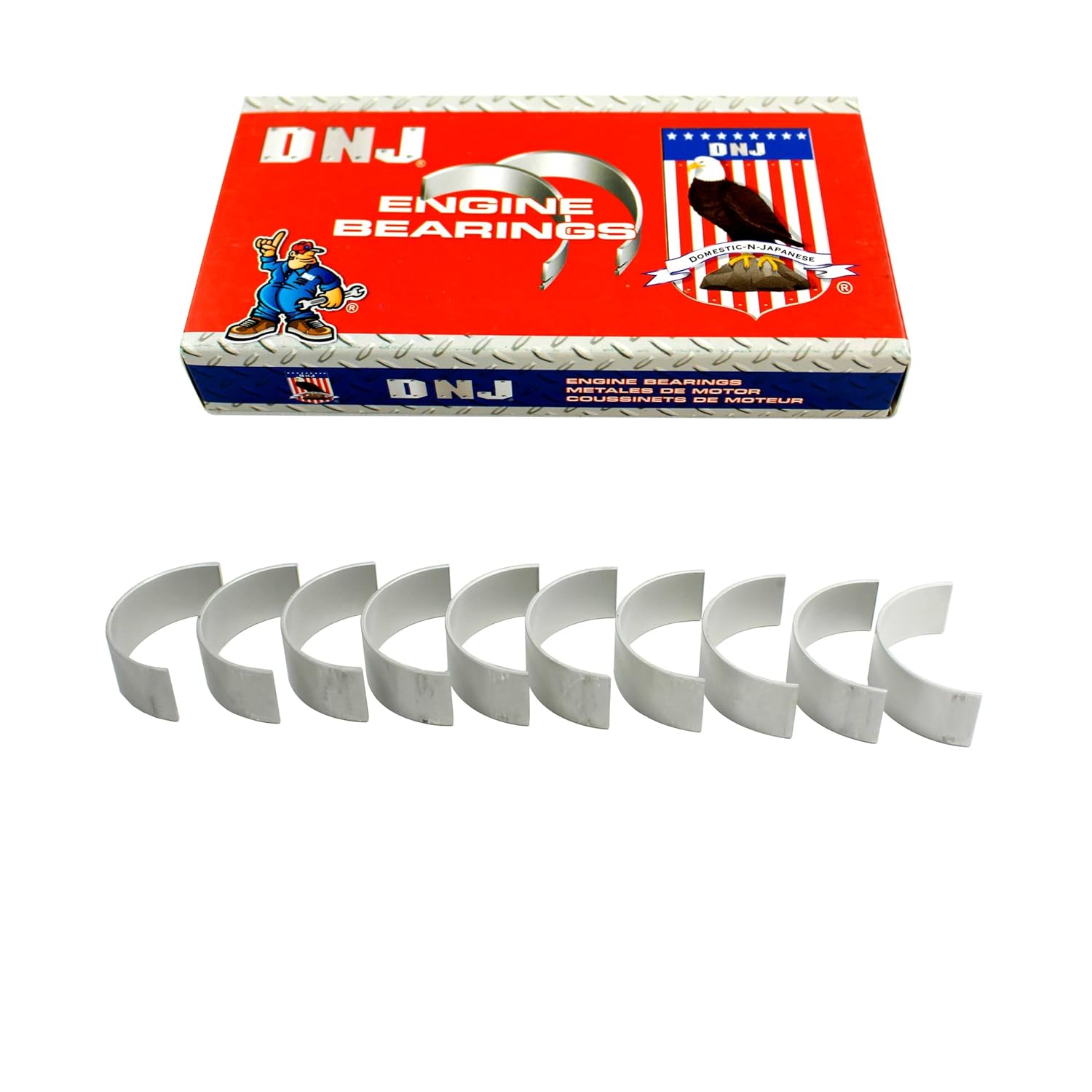 DNJ RB4261 Rod Bearings Set Standard for 1993-2013 Volvo 850, C30, C70 2.3L-2.5L L5 20V DOHC 2319cc