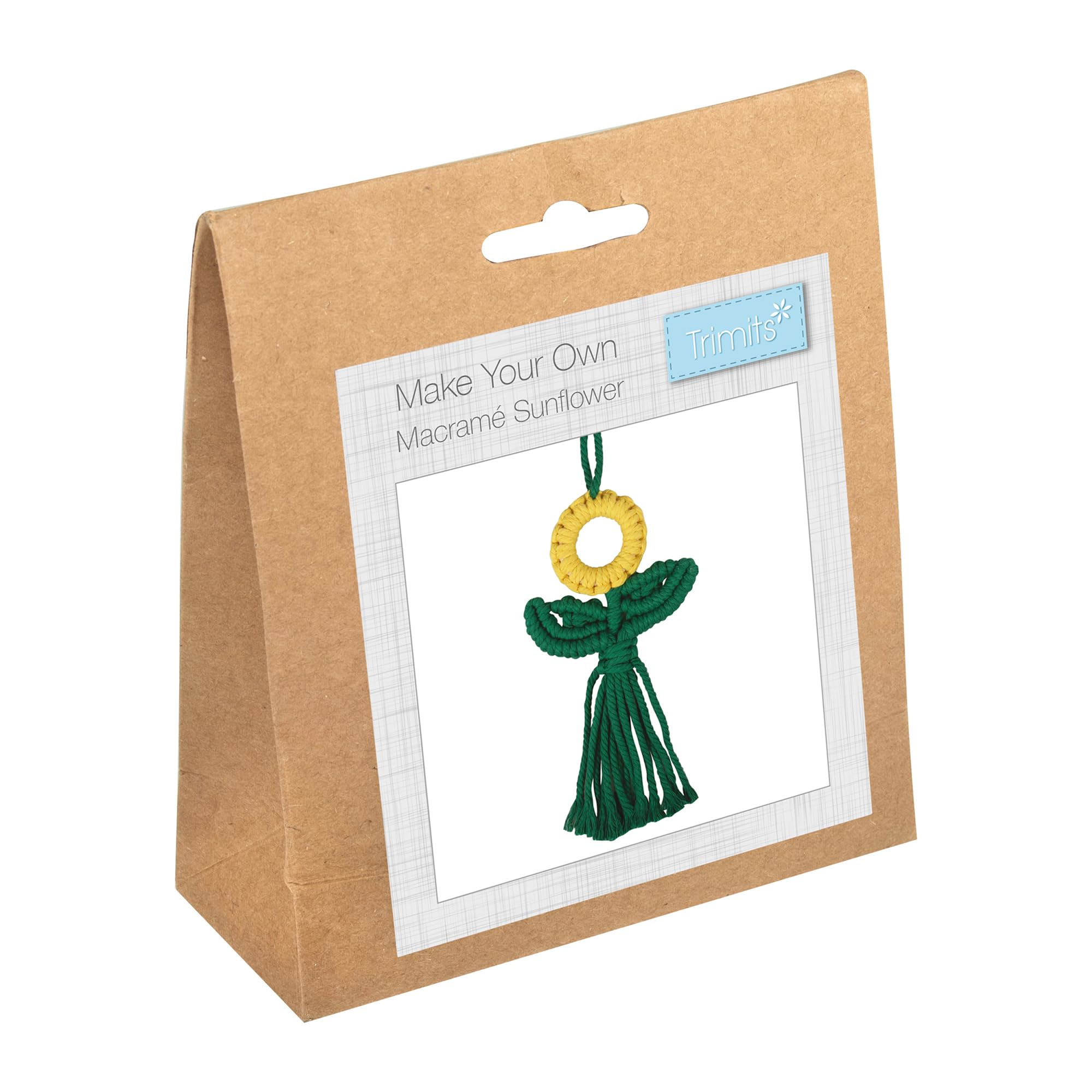 Trimits Make Your Own Macramé Decoration Kit, Sunflower