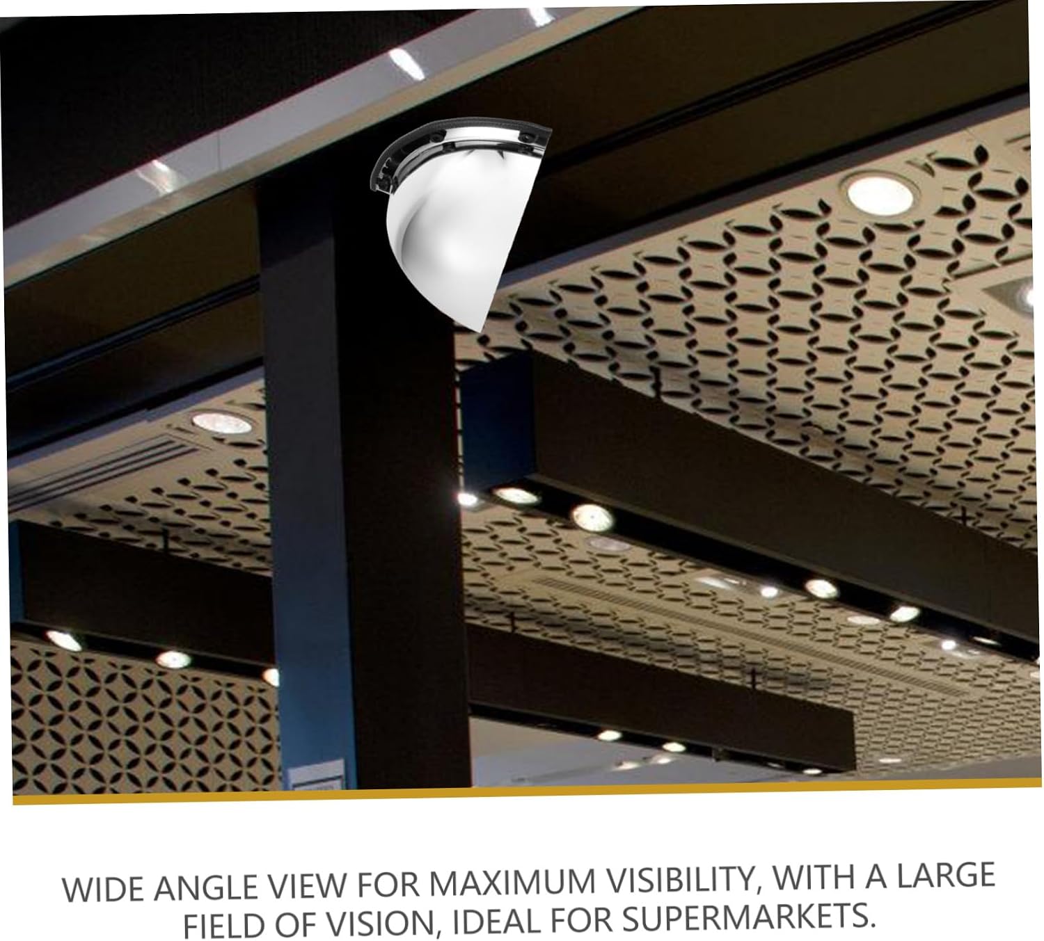 Corner Mirror Wide View Spherical Safety Mirror for Business Easy Install Indoor Outdoor