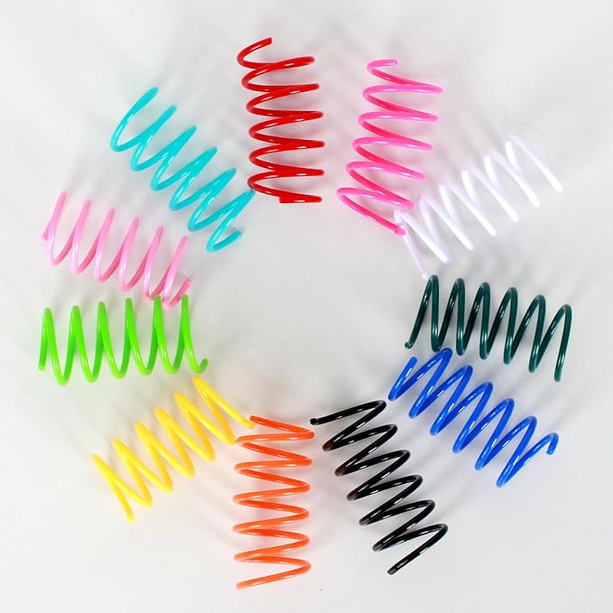 72 piezas juguete espiral para gatos multicolor miniatura 7
