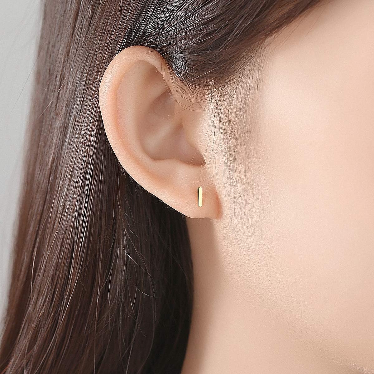Ears S925 Sterling Sier Ears Simple and Stylish Geometric s Stud Ears Personality Temperament Jewellery Women