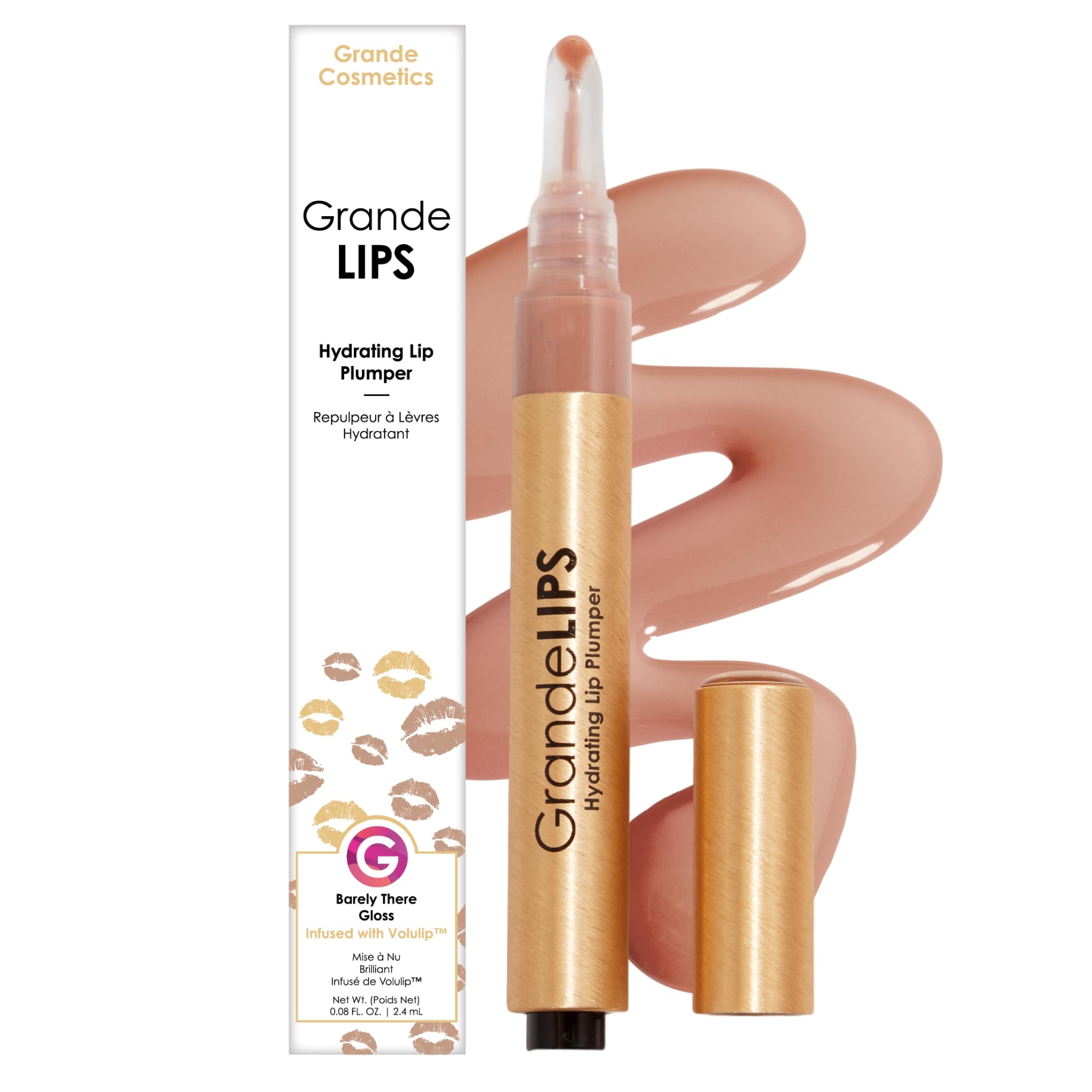Grande Cosmetics GrandeLIP Plumper, Barely There, Gold