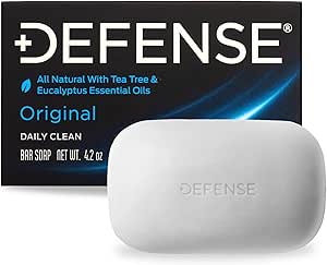 Defense Soap Savon de 4,2 oz - 100 % naturel à l'huile d'arbre à thé et à l'huile d'eucalyptus