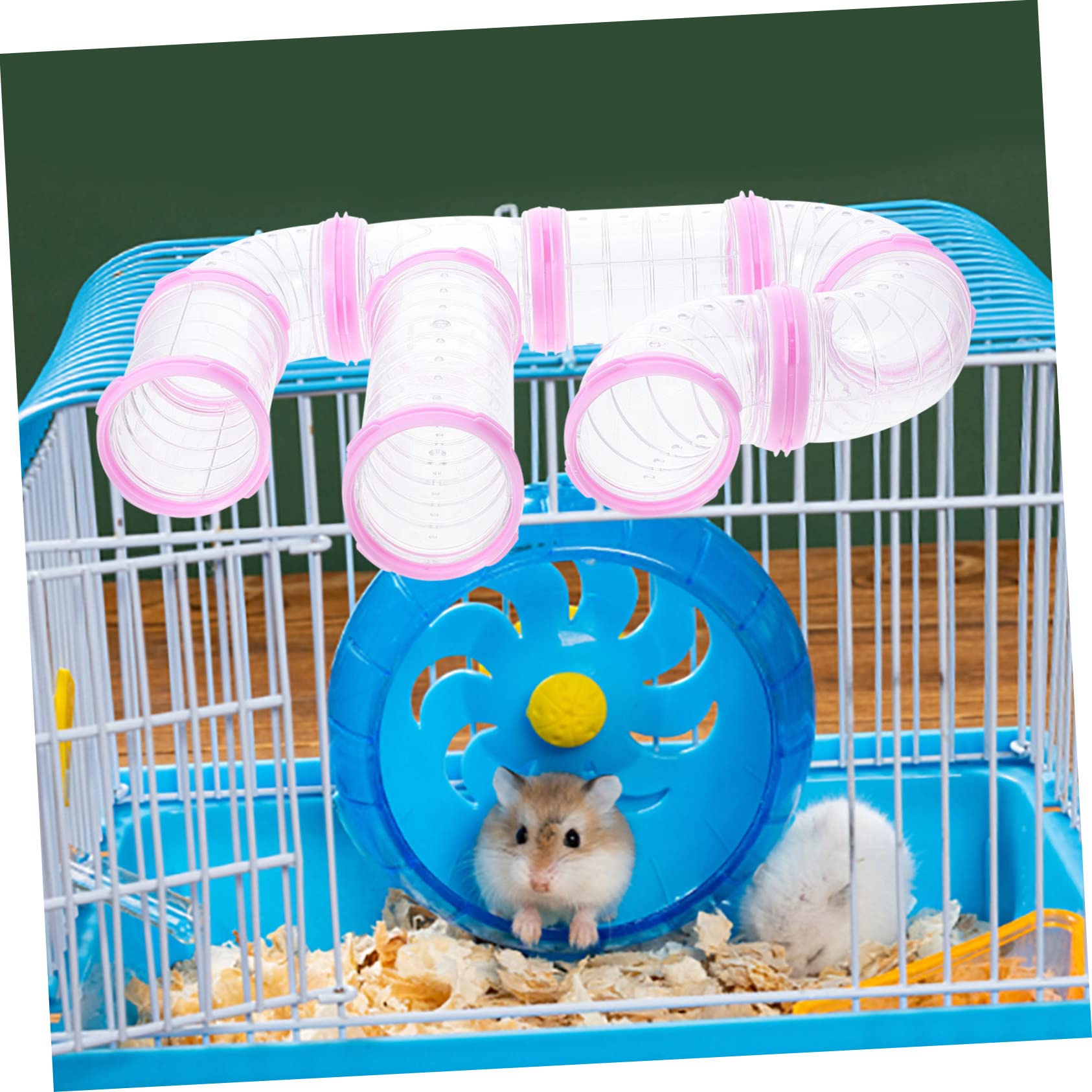 TOYANDONA 4 Sätze Teiliges Hamstertunnel Set aus Sicherem DIY Erweiterbarer Röhrentunnel mit Verstärktem Eingang Hamsterspielzeug für Käfig und Außenbereich Geeignet für Meerschweinchen und